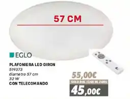Orizzonte Plafoniera led giron eglo offerta