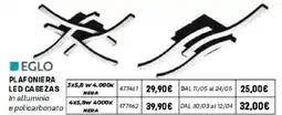 Orizzonte EGLO Plafoniera LED Cabezas offerta