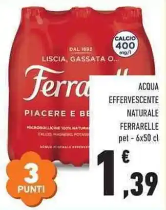 Acqua effervescente naturale Ferrarelle
