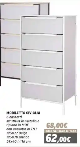 Orizzonte Mobiletto Siviglia offerta