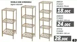 Orizzonte Mobile con 3 mensole offerta