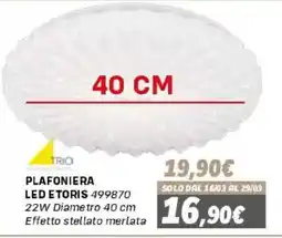 Orizzonte Plafoniera led etoris 499870 offerta