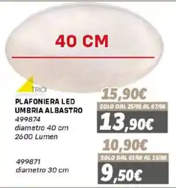 Orizzonte Plafoniera LED Umbria albastro offerta