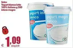 Elite Yogurt bianco latte Selex offerta