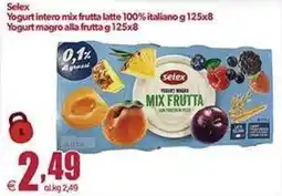 Elite Yogurt magro mix frutta Selex offerta