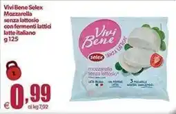 Elite Mozzarella senza lattosio Vivibene Selex offerta