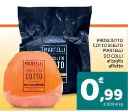 Conad City Prosciutto cotto Martelli dei Colli offerta