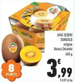 Conad City Kiwi Zespri Sungold offerta