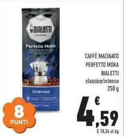 Conad City Caffè macinato Perfetto Moka Bialetti classico/intenso offerta