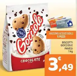 Conad City Biscotti Gocci ole Pavesi offerta
