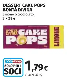 Coop Cake pops Bontà Divina offerta