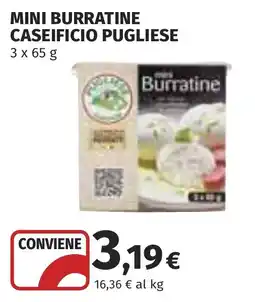 Coop Mini Burratine Caseificio Pugliese offerta