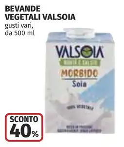 Coop Beverage vegetale Valsòia morbido sola offerta