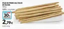 Coop Filo di pane all’olio di oliva offerta