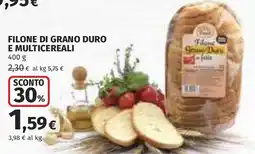 Coop Filone di grano duro e multicereali offerta