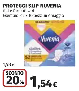 Coop Proteggi slip Nuvenia offerta