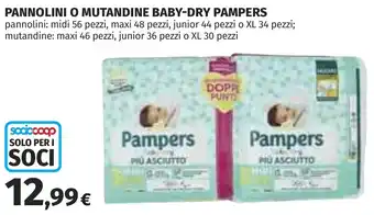 Pampers pannolini o mutandine baby-dry