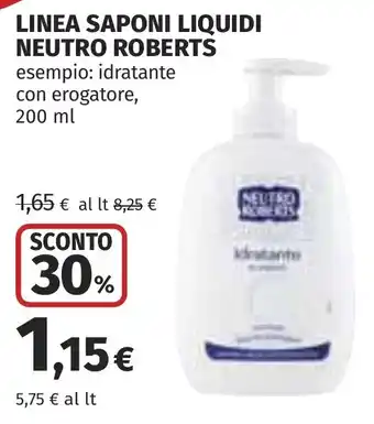 Sapone liquido idratante Neutro Roberts