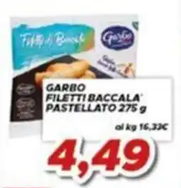 MA Supermercati Garbo filetti baccalà pastellato offerta