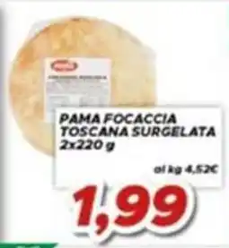MA Supermercati Pama Focaccia Toscana Surgelata offerta