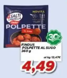 MA Supermercati Findus polpette al sugo offerta