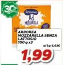 MA Supermercati Arborea mozzarella senza lattosio offerta