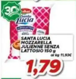 MA Supermercati Santa Lucia mozzarella julienne senza lattosio offerta