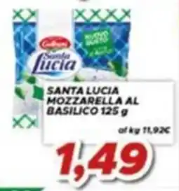 MA Supermercati Santa Lucia Mozzarella al basilico offerta