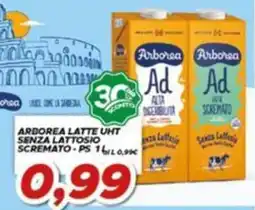 MA Supermercati Arborea latte UHT senza lattosio scremato offerta