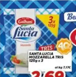 MA Supermercati Santa Lucia Mozzarella Tris offerta
