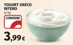 Coop Yogurt greco intero offerta