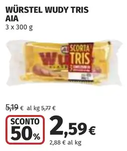 Coop Würstel Wudy Tris offerta