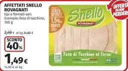 Coop Affettati Snello Rovagnati offerta