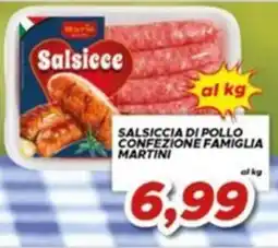 MA Supermercati Salsiccia di pollo confezione famiglia Martini offerta