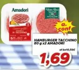 MA Supermercati Hamburger tacchino Amadori offerta