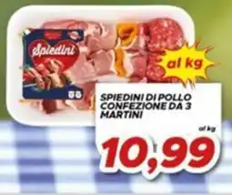 MA Supermercati Spiedini di pollo Martini offerta