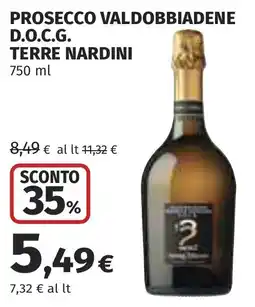 Coop Prosecco Valdobbiadene D.O.C.G. Terre Nardini offerta