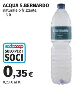 Coop Acqua s.bernardo offerta