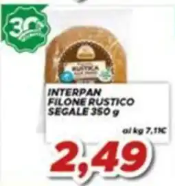 MA Supermercati Interpan filone rustico segale offerta