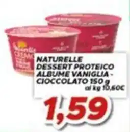 MA Supermercati Naturelle dessert proteico albume vaniglia - cioccolato offerta