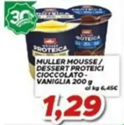 MA Supermercati Muller mousse dessert proteici cioccolato vaniglia offerta