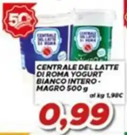 MA Supermercati Centrale del latte di Roma yogurt bianco intero magro offerta