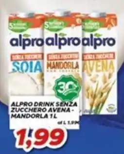 MA Supermercati Alpro drink senza zucchero avena-mandorla offerta