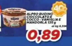 MA Supermercati Alpro budino cioccolato e cocco - vaniglia e mandorla offerta
