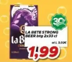 MA Supermercati La Bete Strong Beer offerta