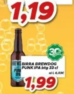 MA Supermercati Birra BrewDog Punk IPA offerta