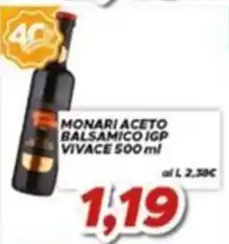 MA Supermercati Monari aceto balsamico igp vivace offerta