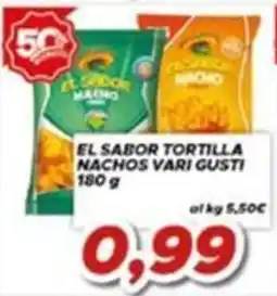 MA Supermercati El sabor tortilla nachos vari gusti offerta