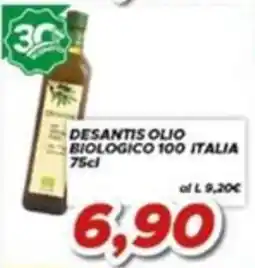MA Supermercati Desantis olio biologico 100 Italia offerta