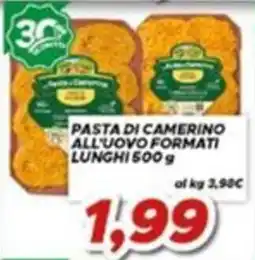 MA Supermercati Pasta di Camerino all'uovo formati lunghi offerta